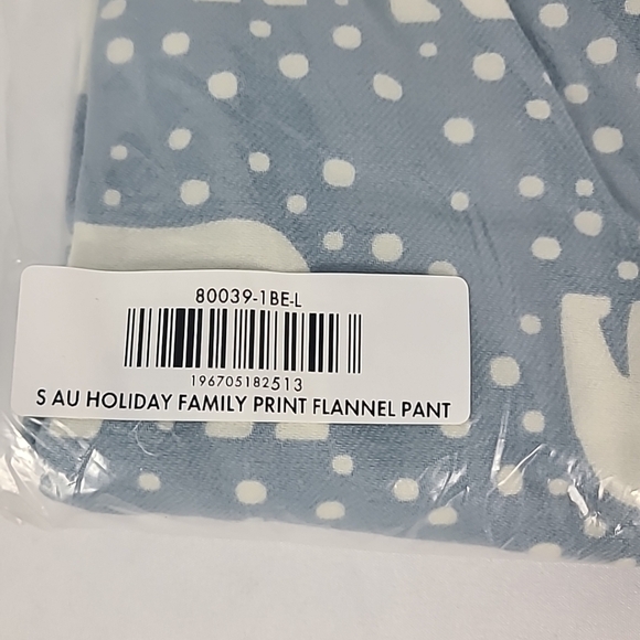 NEW Hanna Andersson Unisex Polar Bear Flannel Pajama Pants Adult Sz L Retail $59 - Picture 8 of 8